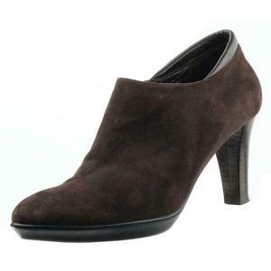 AQUATALIA Marvin K. Booties Pumps Dark Brown Suede 9.5